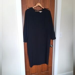 NWOT SERGIO HUDSON Chic Long Sleeve Black Dress